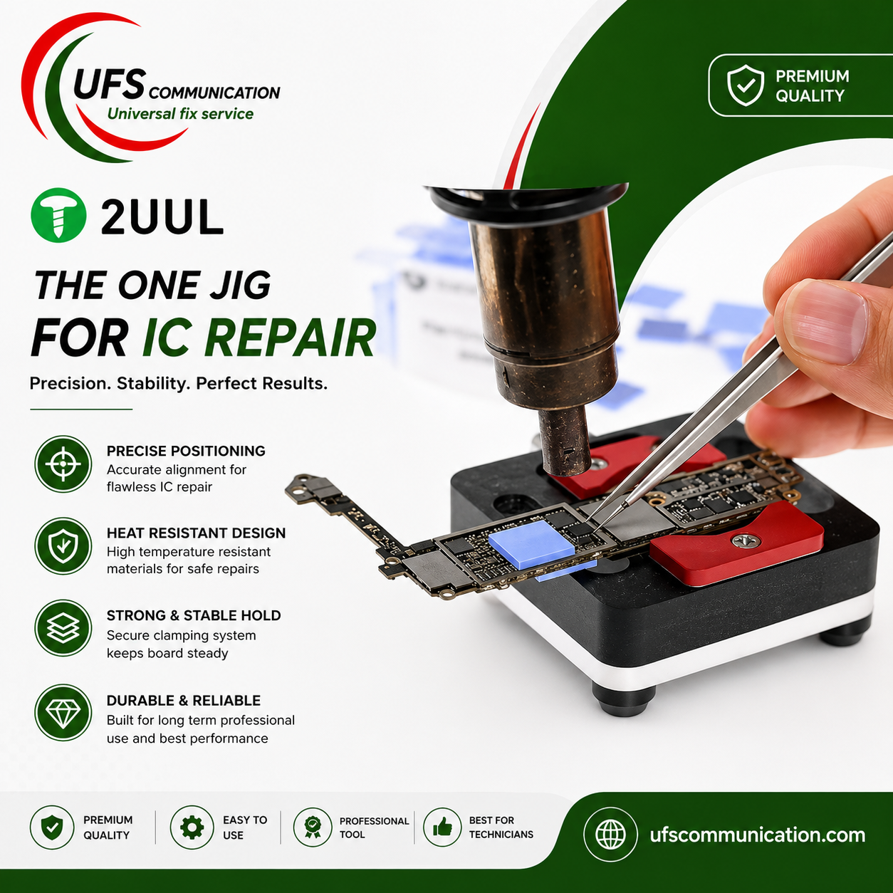 2UUL Multi-function Mini Fixture for Phone Motherboard Chip Planting Tin